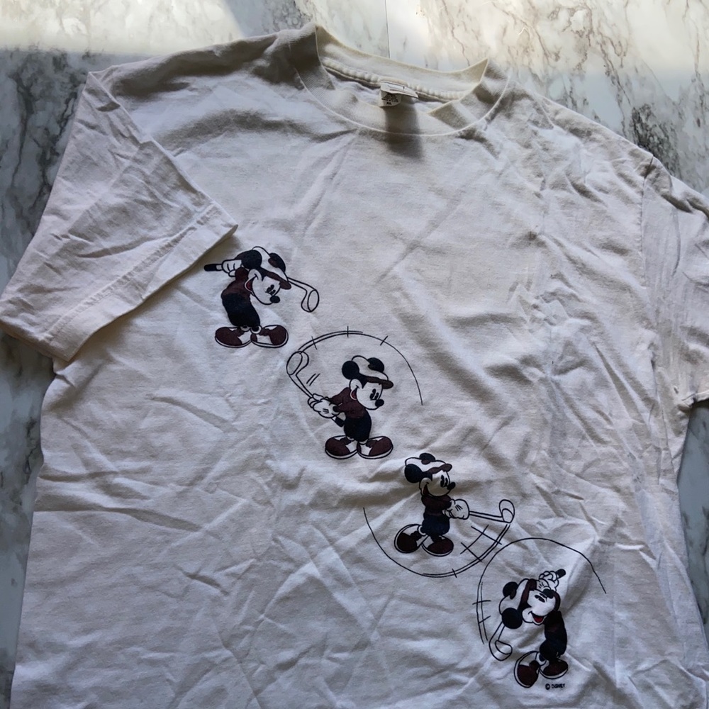 Vintage Mickeys Golf Club Tee